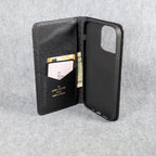 Louis Vuitton Wallet Phone Case For I Pro Max Plus Black Monogram for 11-pro-max