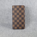 Louis Vuitton Phone Case Wallet For I Pro Max Plus Brown Checkered for 11