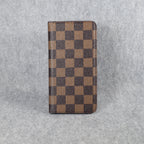 Louis Vuitton Phone Case Wallet For I Pro Max Plus Brown Checkered for 11