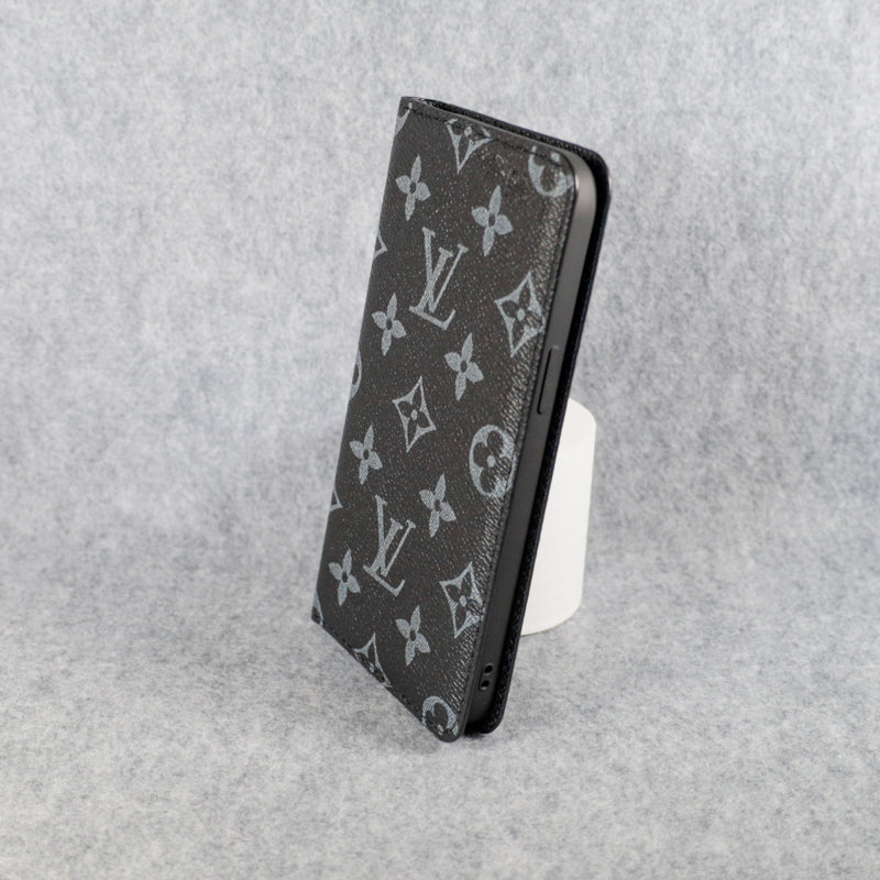 Louis Vuitton Wallet Phone Case For I Pro Max Plus Black Monogram for 12