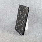 Louis Vuitton Wallet Phone Case For I Pro Max Plus Black Monogram for 12