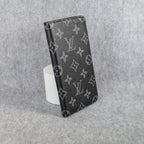 Louis Vuitton Wallet Phone Case For I Pro Max Plus Black Monogram for 12-pro