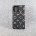Louis Vuitton Wallet Phone Case For I Pro Max Plus Black Monogram for 11-pro