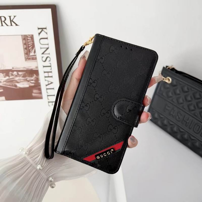 Fashion Designer iPhone Wallet Case Card Holder Kickstand For 12 13 14 15 16 Pro Max Plus Series for