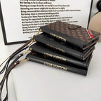 Fashion Designer iPhone Wallet Case Card Holder Kickstand For 12 13 14 15 16 Pro Max Plus Series