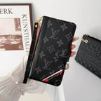 Fashion Designer iPhone Wallet Case Card Holder Kickstand For 12 13 14 15 16 Pro Max Plus Series for