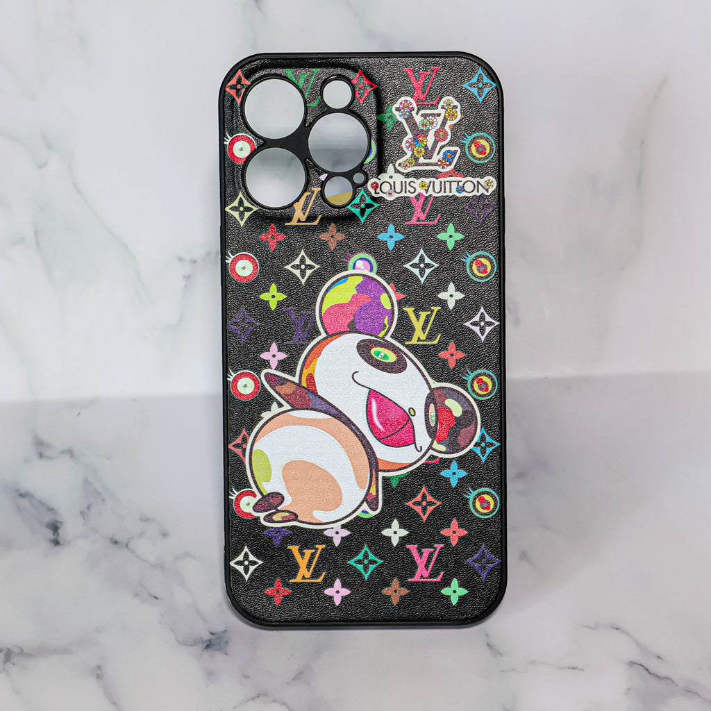 LV Rainbow iPhone Case Panda Monogram for 12