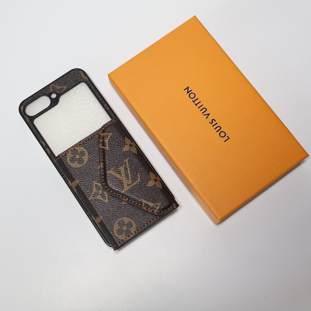 Z Flip LV Case Wallet Style For 3 4 5 6 7 Series for z-flip-4