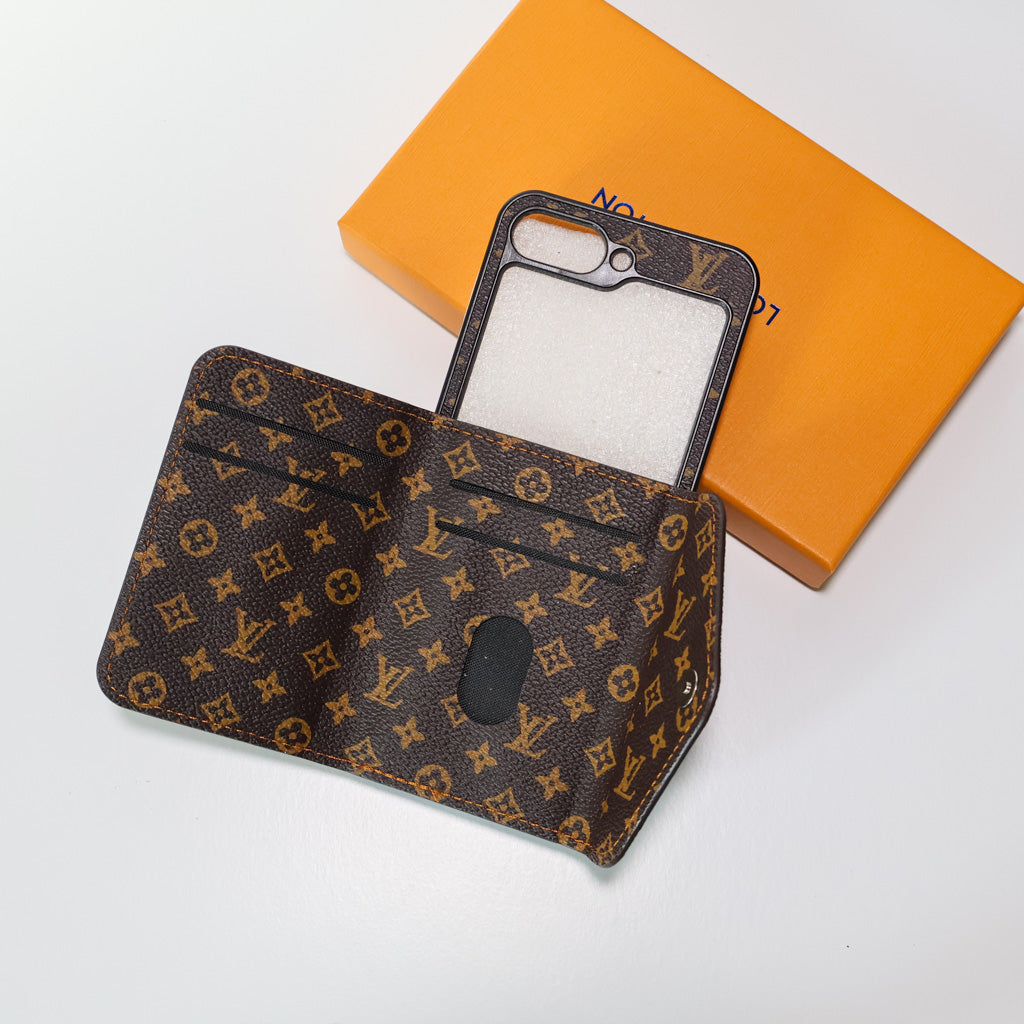 Z Flip LV Case Wallet Style For 3 4 5 6 7 Series for z-flip-5