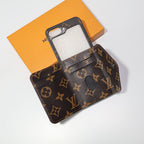 Z Flip LV Case Wallet Style For 3 4 5 6 7 Series for z-flip-6