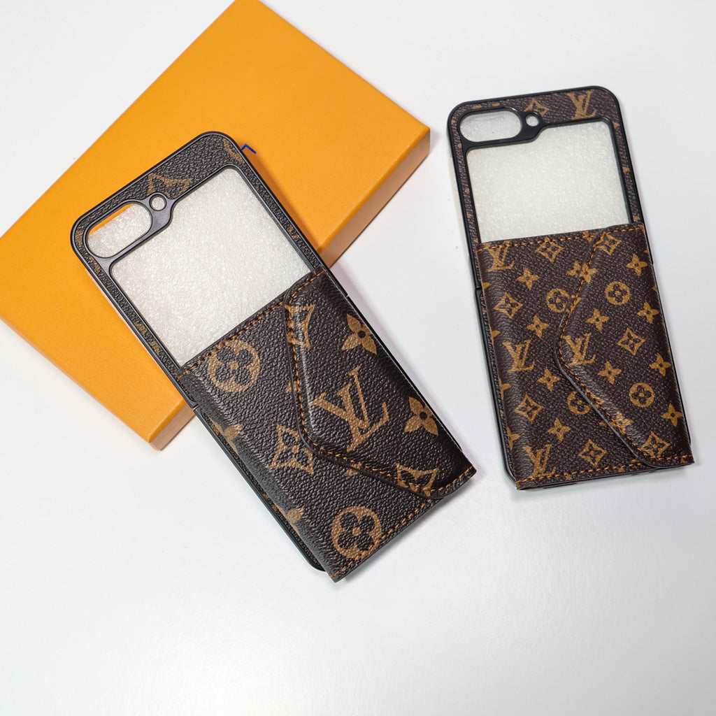 Z Flip LV Case Wallet Style For 3 4 5 6 7 Series for z-flip-3