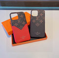 Louis Vuitton iPhone 15 16 Pro Case / Pro Max / Plus / Accent Patched Leather