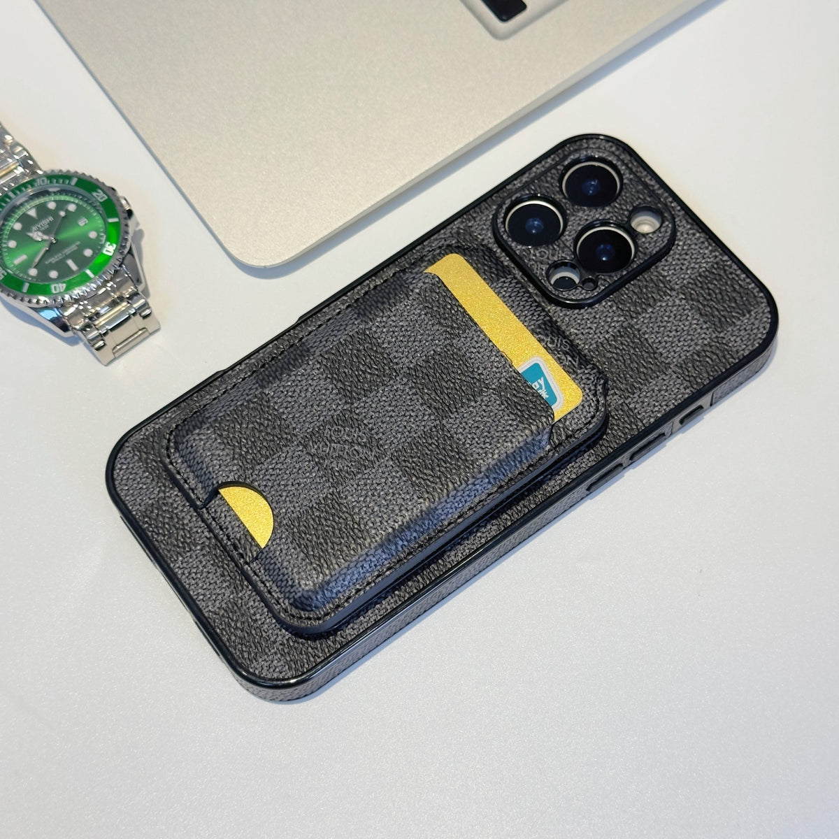 LV MagSafe iPhone Case Magnetic Card Holder For 13-16 / Pro / Pro Max / Plus for 13-pro-max