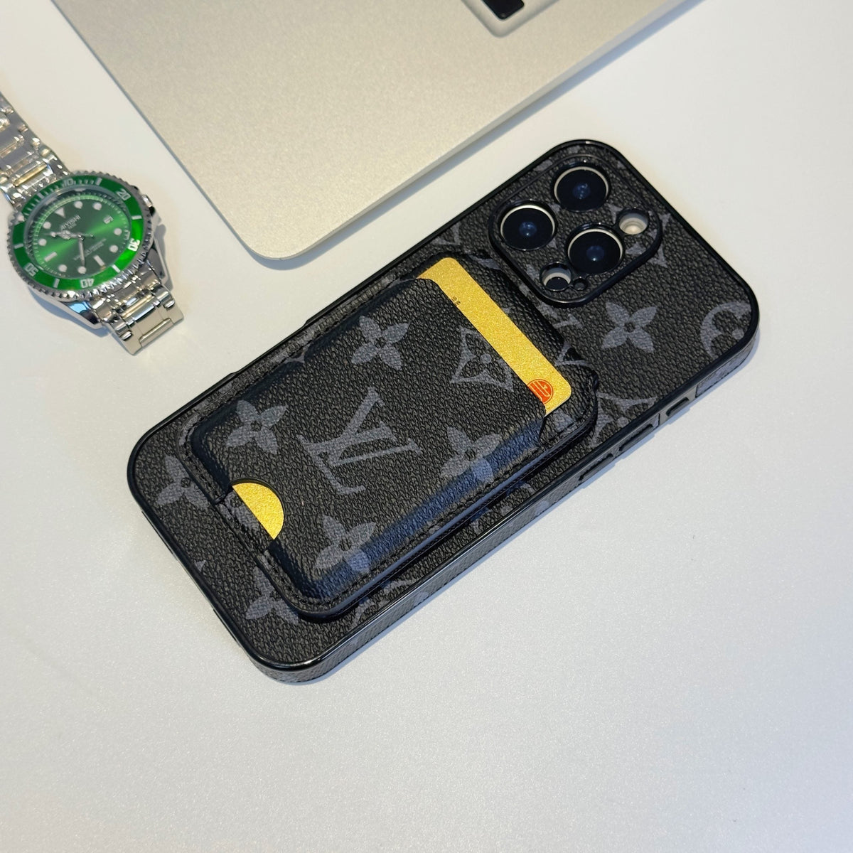 LV MagSafe iPhone Case Magnetic Card Holder For 13-16 / Pro / Pro Max / Plus for 13-pro-max