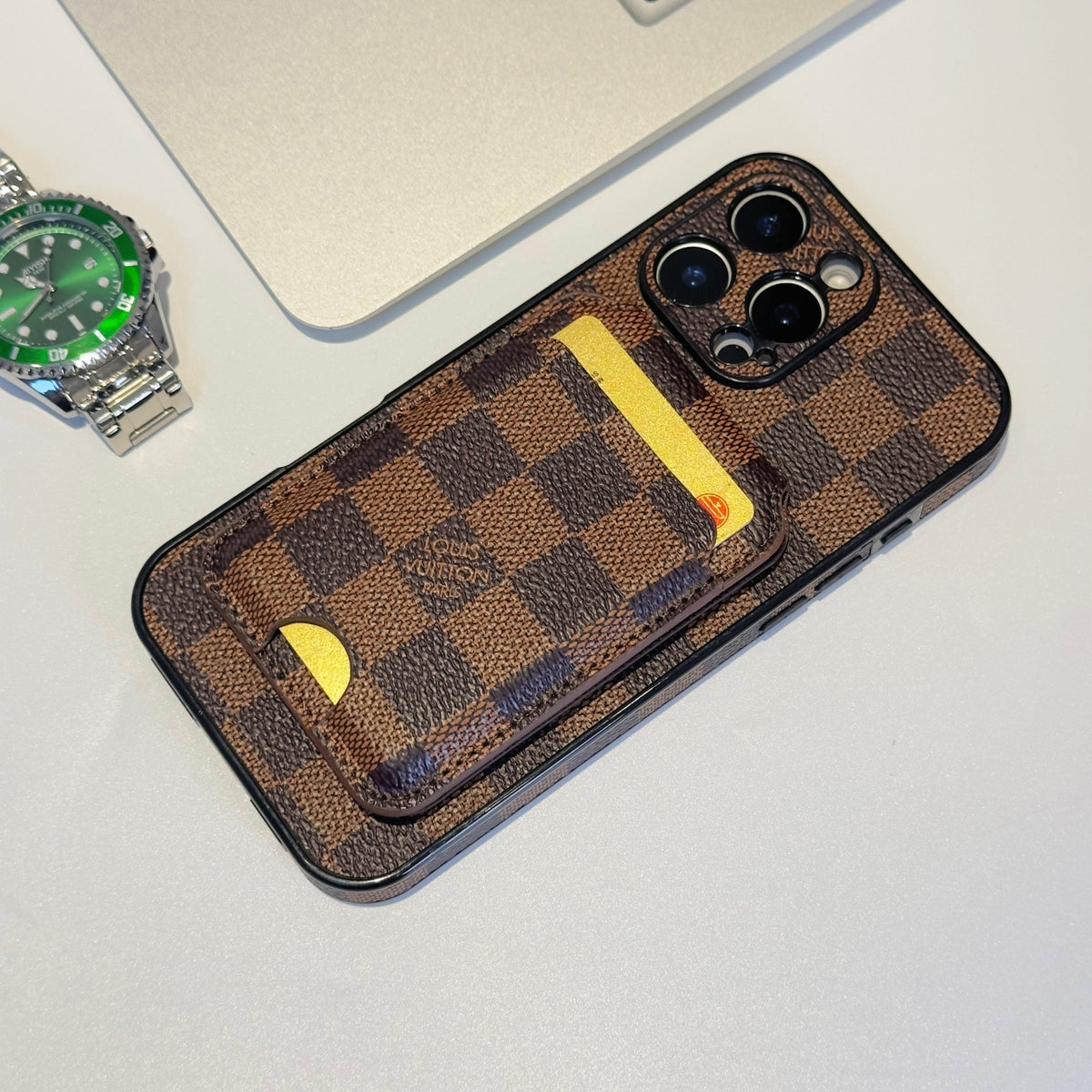 LV MagSafe iPhone Case Magnetic Card Holder For 13-16 / Pro / Pro Max / Plus for 13-pro-max