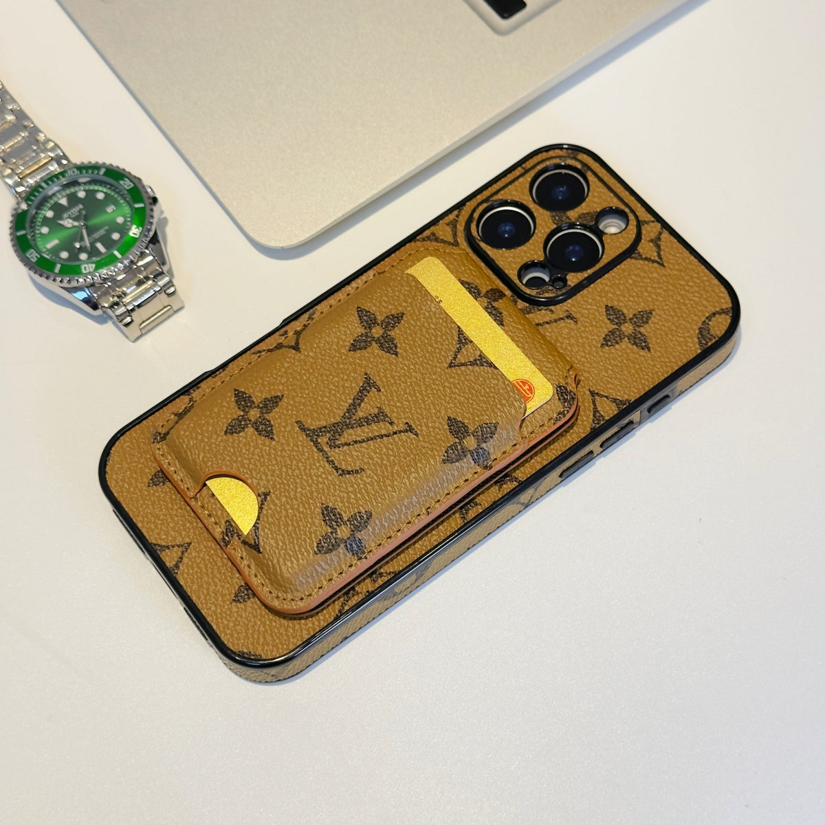 LV MagSafe iPhone Case Magnetic Card Holder For 13-16 / Pro / Pro Max / Plus for 13-pro-max