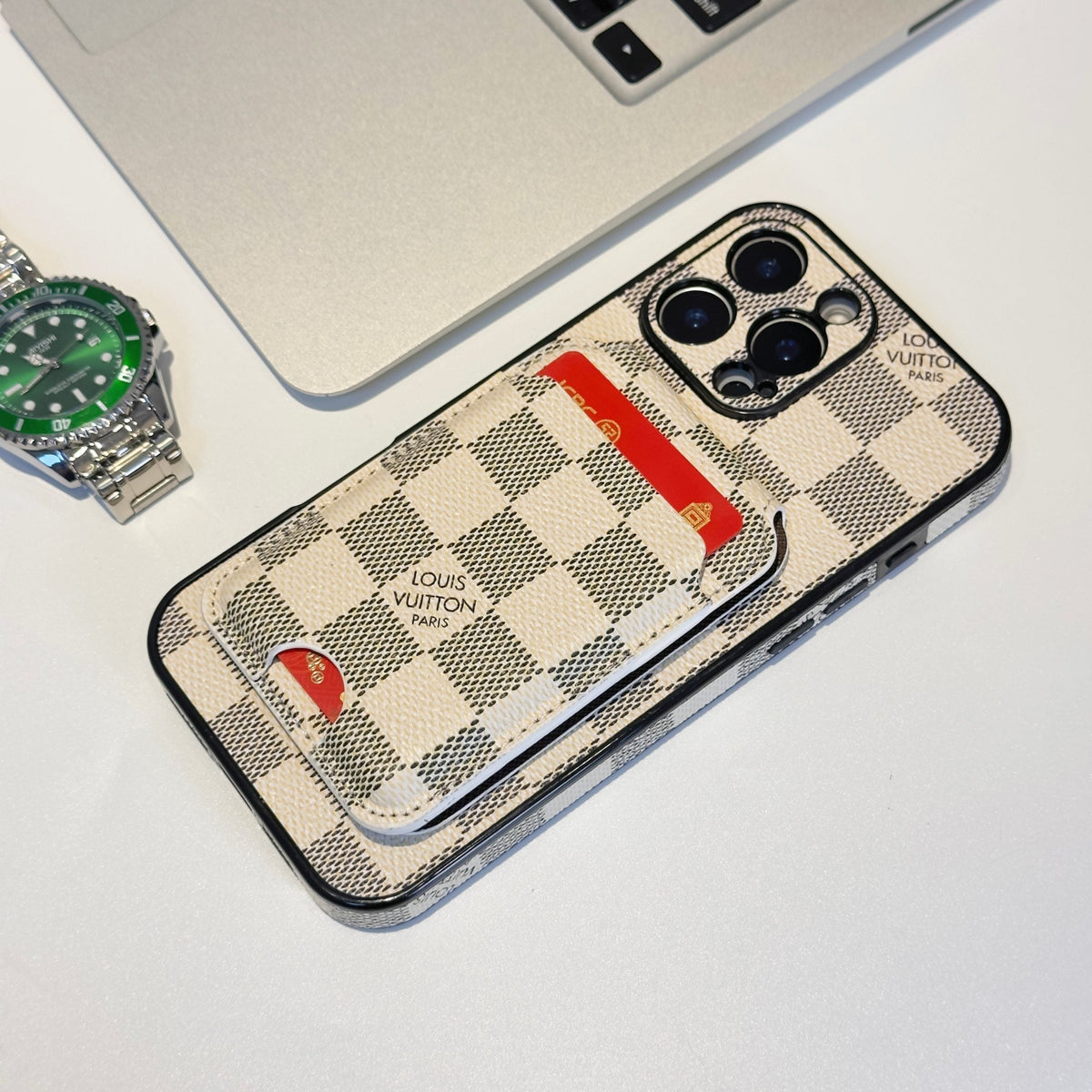 LV MagSafe iPhone Case Magnetic Card Holder For 13-16 / Pro / Pro Max / Plus for 13-pro-max