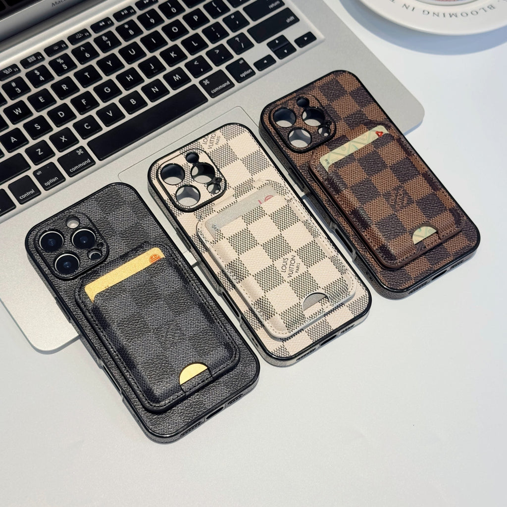 LV MagSafe iPhone Case Magnetic Card Holder For 13-16 / Pro / Pro Max / Plus for 13-pro