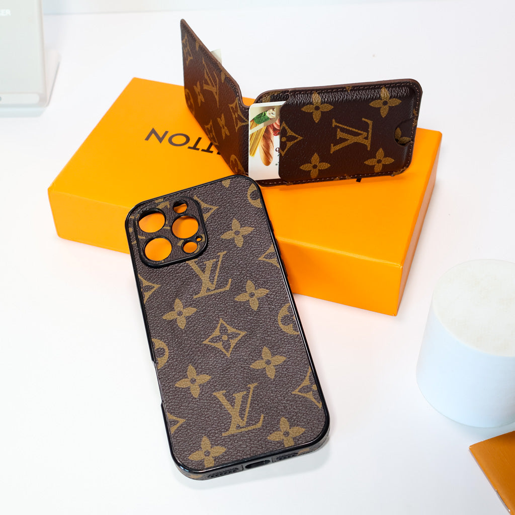 LV MagSafe iPhone Case Magnetic Card Holder For 13-16 / Pro / Pro Max / Plus for 13-pro