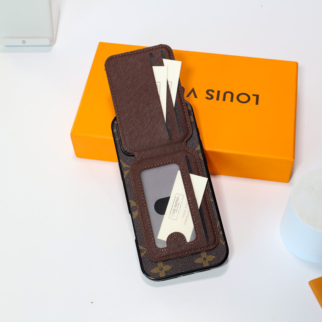 LV MagSafe iPhone Case Magnetic Card Holder For 13-16 / Pro / Pro Max / Plus for 13-pro