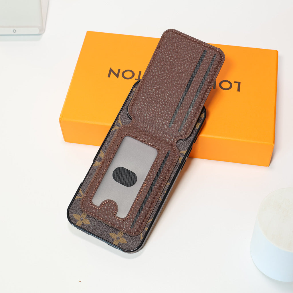 LV MagSafe iPhone Case Magnetic Card Holder For 13-16 / Pro / Pro Max / Plus for 13-pro