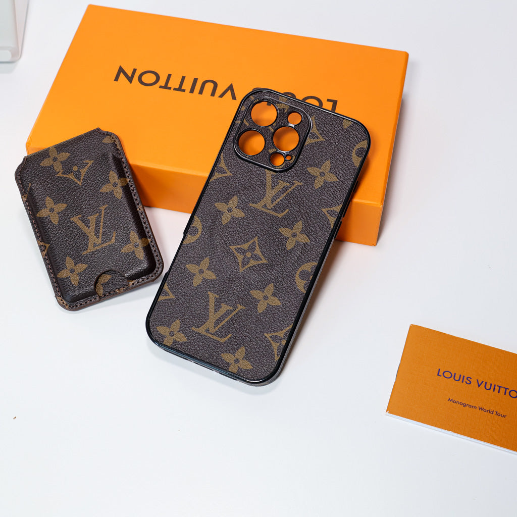 LV MagSafe iPhone Case Magnetic Card Holder For 13-16 / Pro / Pro Max / Plus