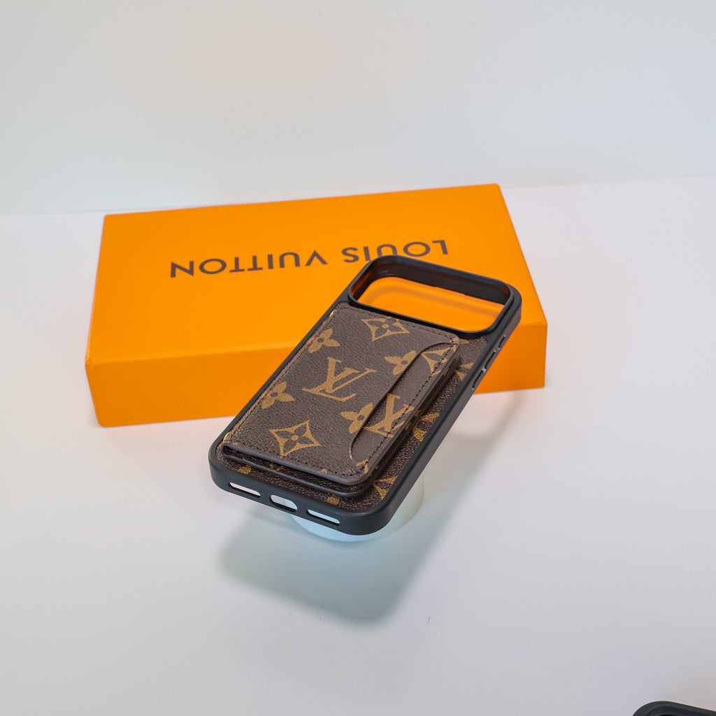 Fashion Leather Card Holder LV Case Wallet iPhone 17 / Pro / Max / Air for iphone-17-pro