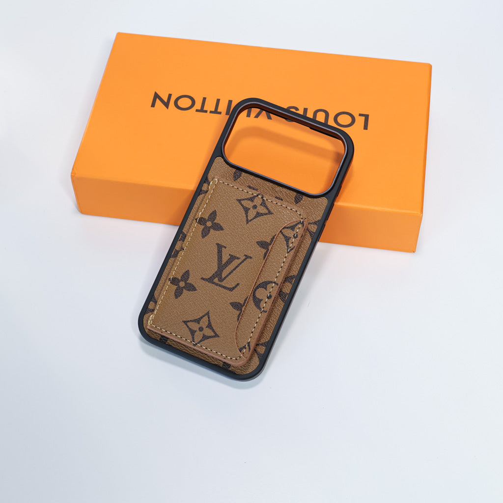 Fashion Leather Card Holder LV Case Wallet iPhone 17 / Pro / Max / Air for iphone-17