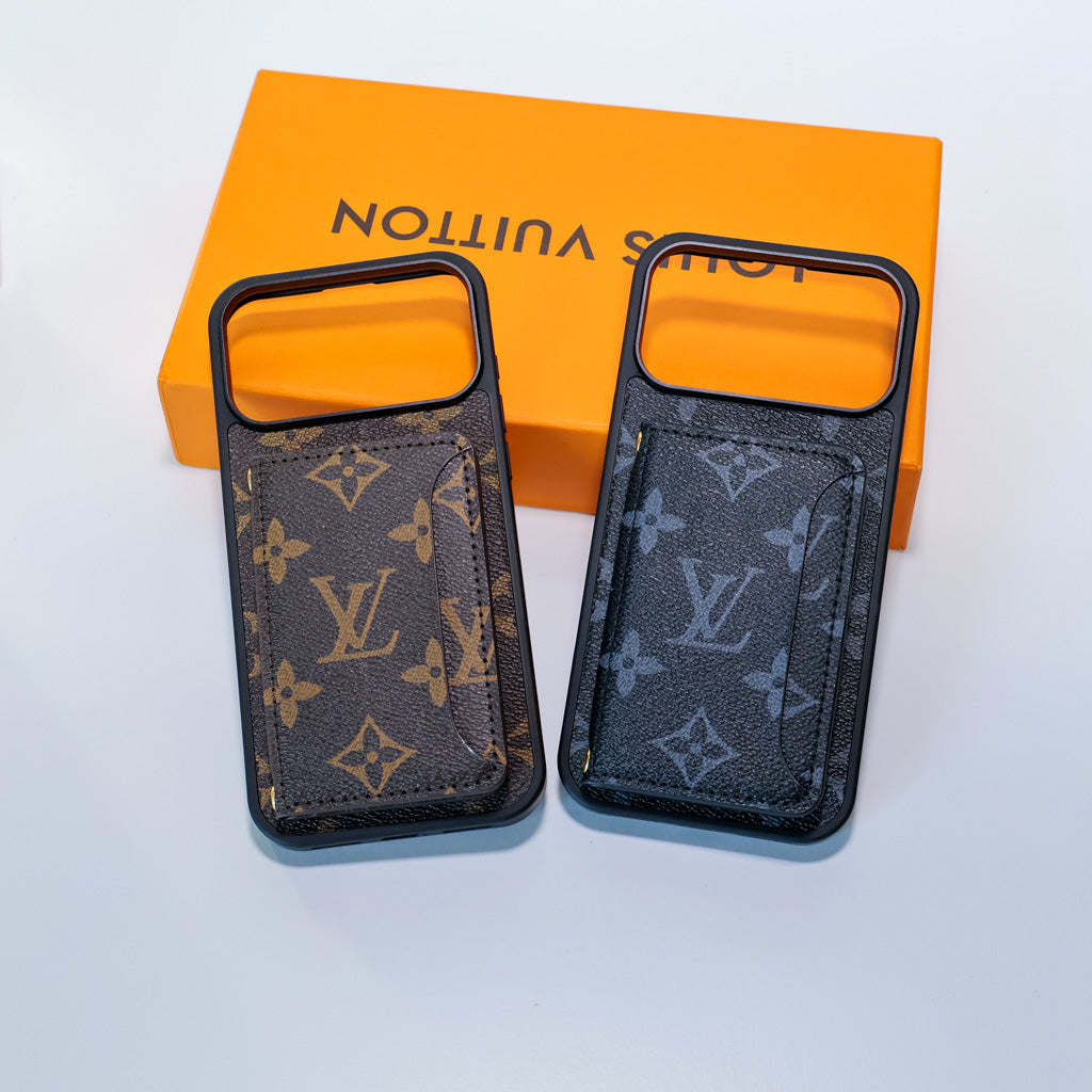 Fashion Leather Card Holder LV Case Wallet iPhone 17 / Pro / Max / Air for iphone-17