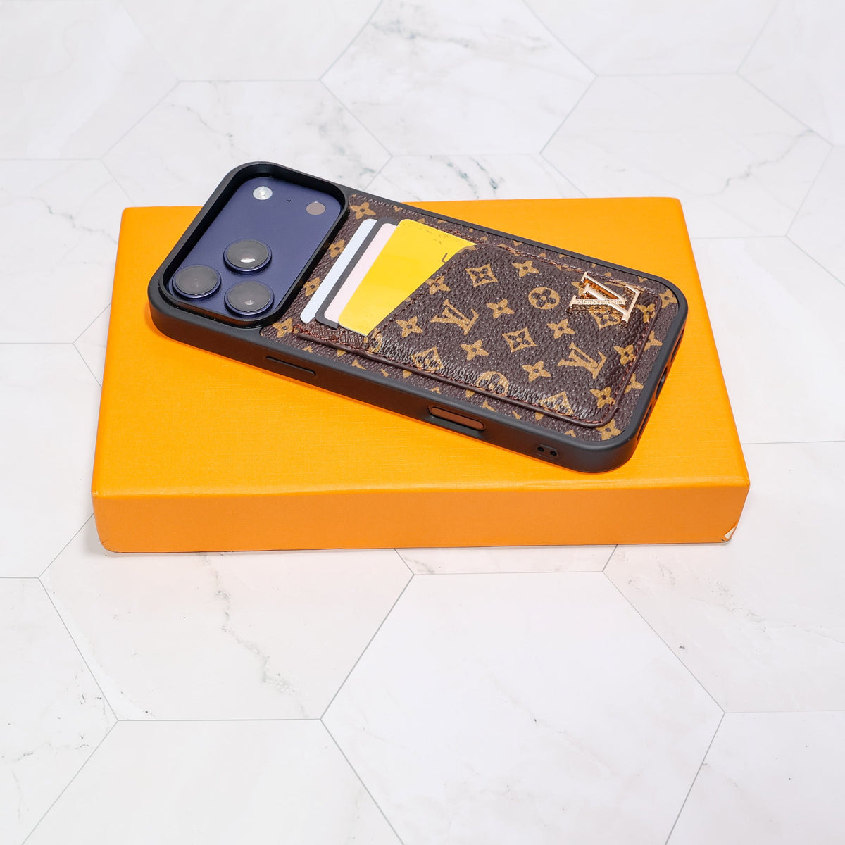 LV iPhone Card Holder Case For 12-17 / Pro / Pro Max / Plus / Air for 11