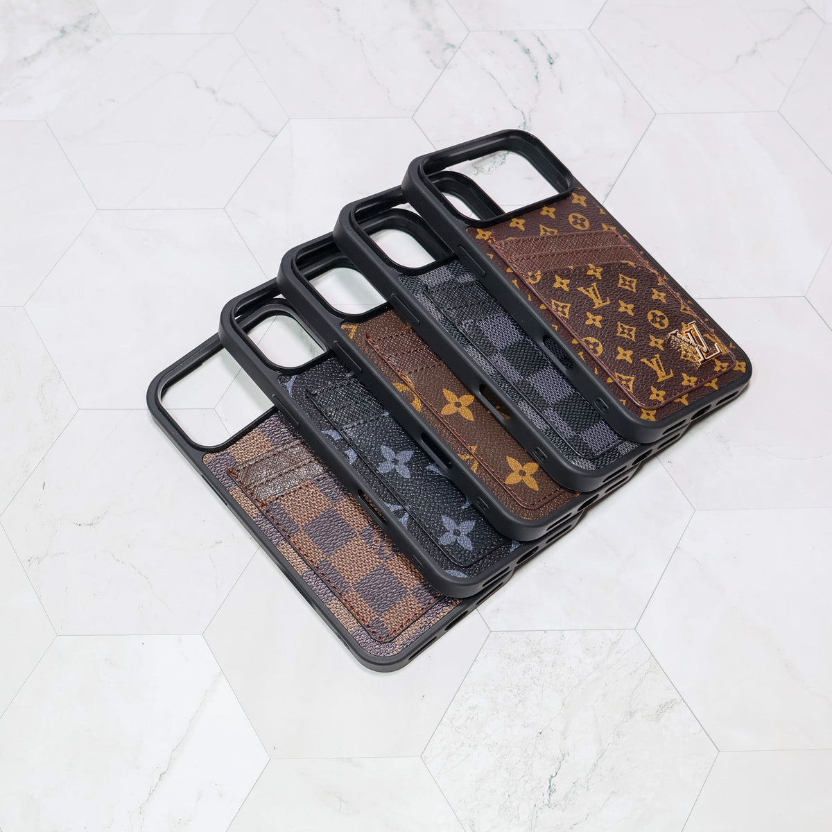 LV iPhone Card Holder Case For 12-17 / Pro / Pro Max / Plus / Air for 11