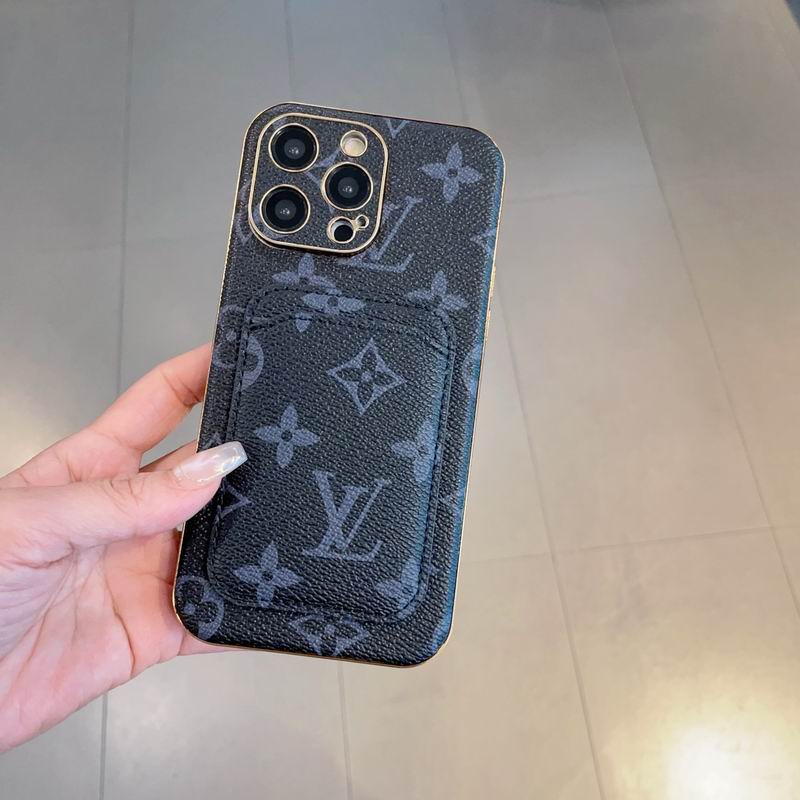 LV iPhone Case Card Holder Back Cover For I Pro Max Plus for 13