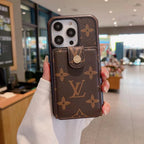LV iPhone Wallet Case Card Holder For 11 12 13 14 15 16 Pro Max Plus