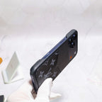 Black Monogram LV iPhone Case For 12-17 Series for 14