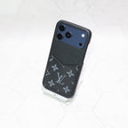 Black Monogram LV iPhone Case For 12-17 Series for 13-pro