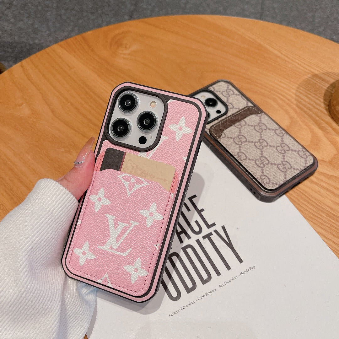 LV Phone Case Card Holder Fashion Leather For I Pro Max Plus for 12
