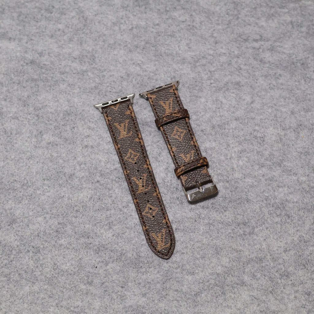 LV Apple Watch Bands Leather Apple Watch Band for 38mm-40mm-41mm