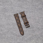LV Apple Watch Bands Leather Apple Watch Band for 38mm-40mm-41mm