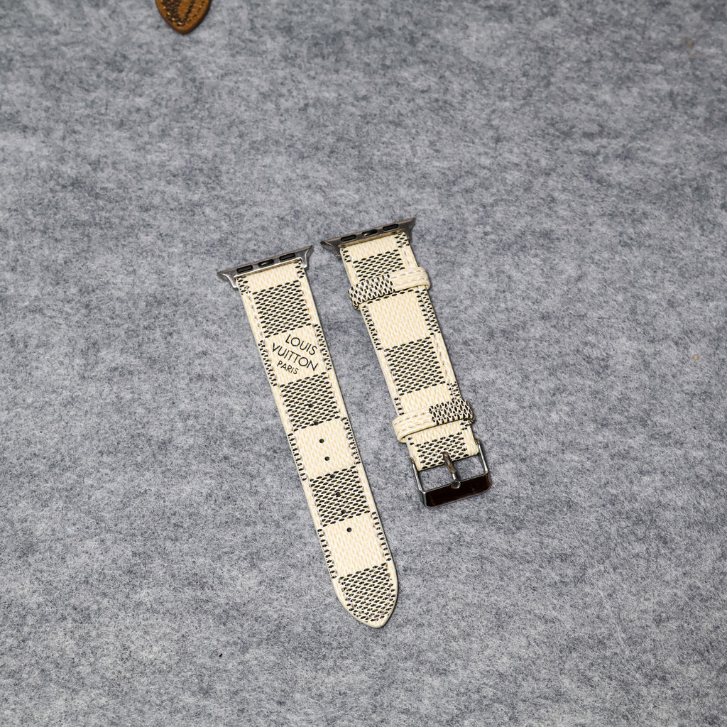 LV Apple Watch Bands Leather Apple Watch Band for 38mm-40mm-41mm