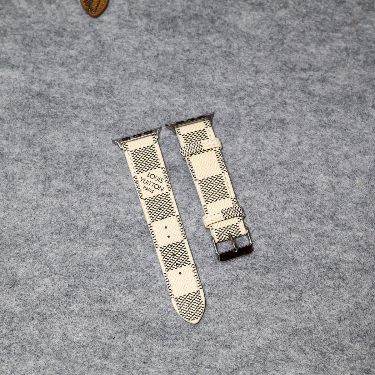 LV Apple Watch Bands Leather Apple Watch Band for 38mm-40mm-41mm