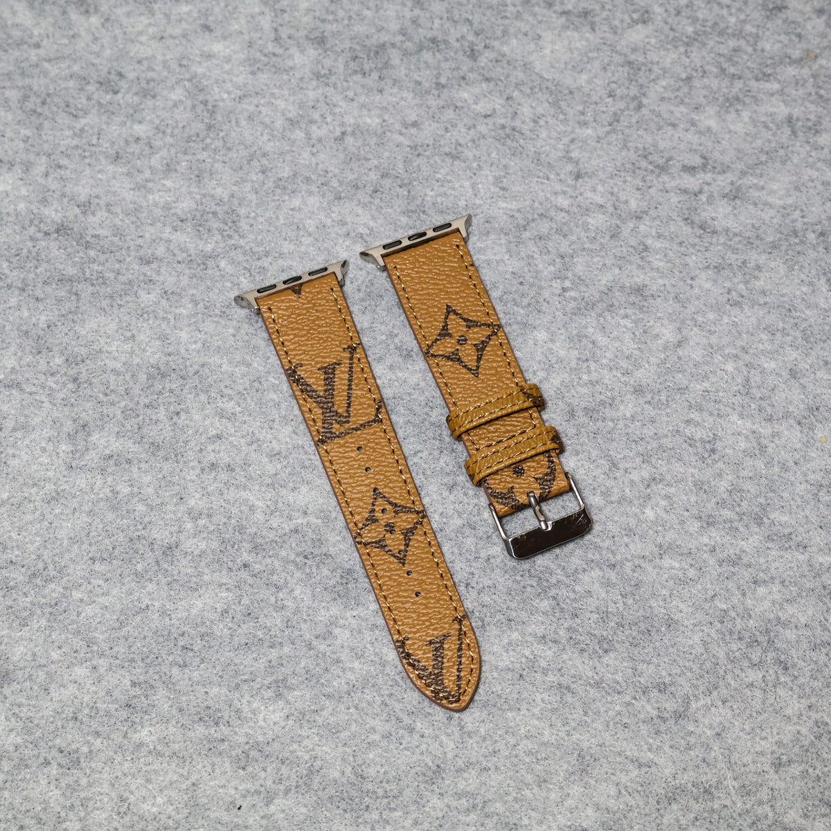 LV Apple Watch Bands Leather Apple Watch Band for 38mm-40mm-41mm