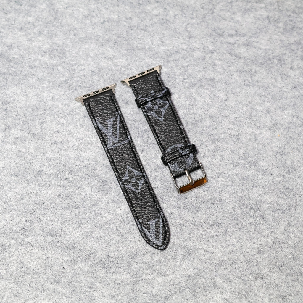 LV Apple Watch Bands Leather Apple Watch Band for 42mm-44mm-45mm