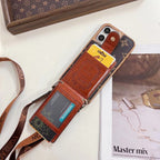 Luxury Crossbody Phone Case Card Holder I Pro Max for 12-pro
