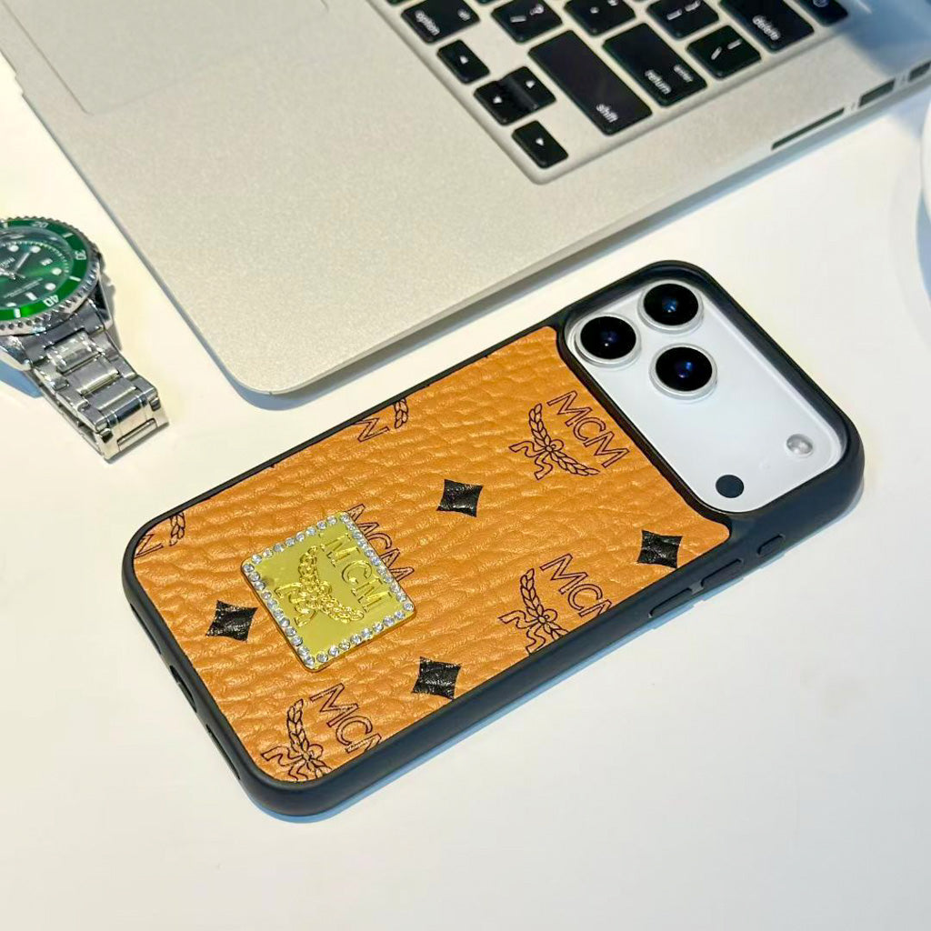 iPhone Case Mcm Style For 13-17 / Pro / Pro Max / Plus / Air for 13-pro