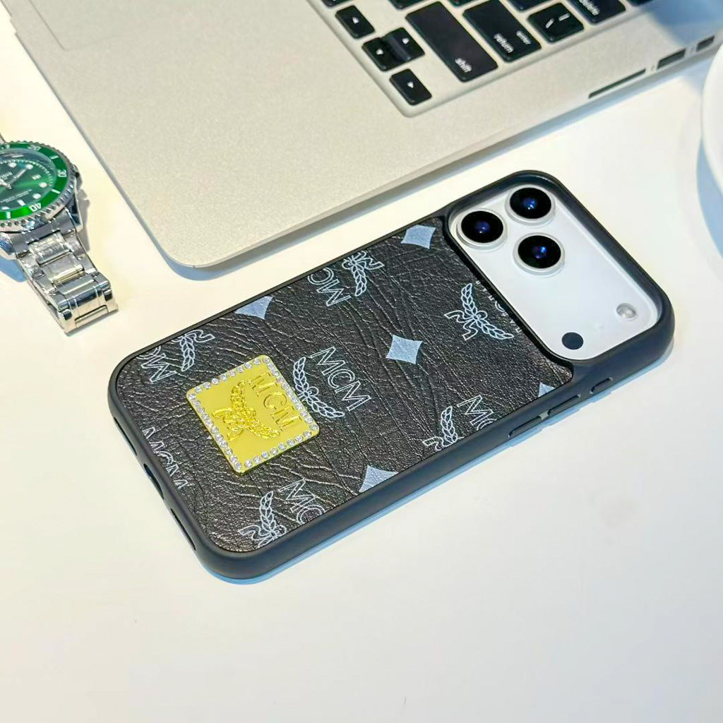iPhone Case Mcm Style For 13-17 / Pro / Pro Max / Plus / Air