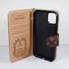 LV Wallet Case Designer Style For iPhone X 11 12 13 14 15 16 Pro Max Plus for 11-pro-max