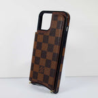 Crossbody Phone Case Designer Checkered Leather For I Pro Max for 11