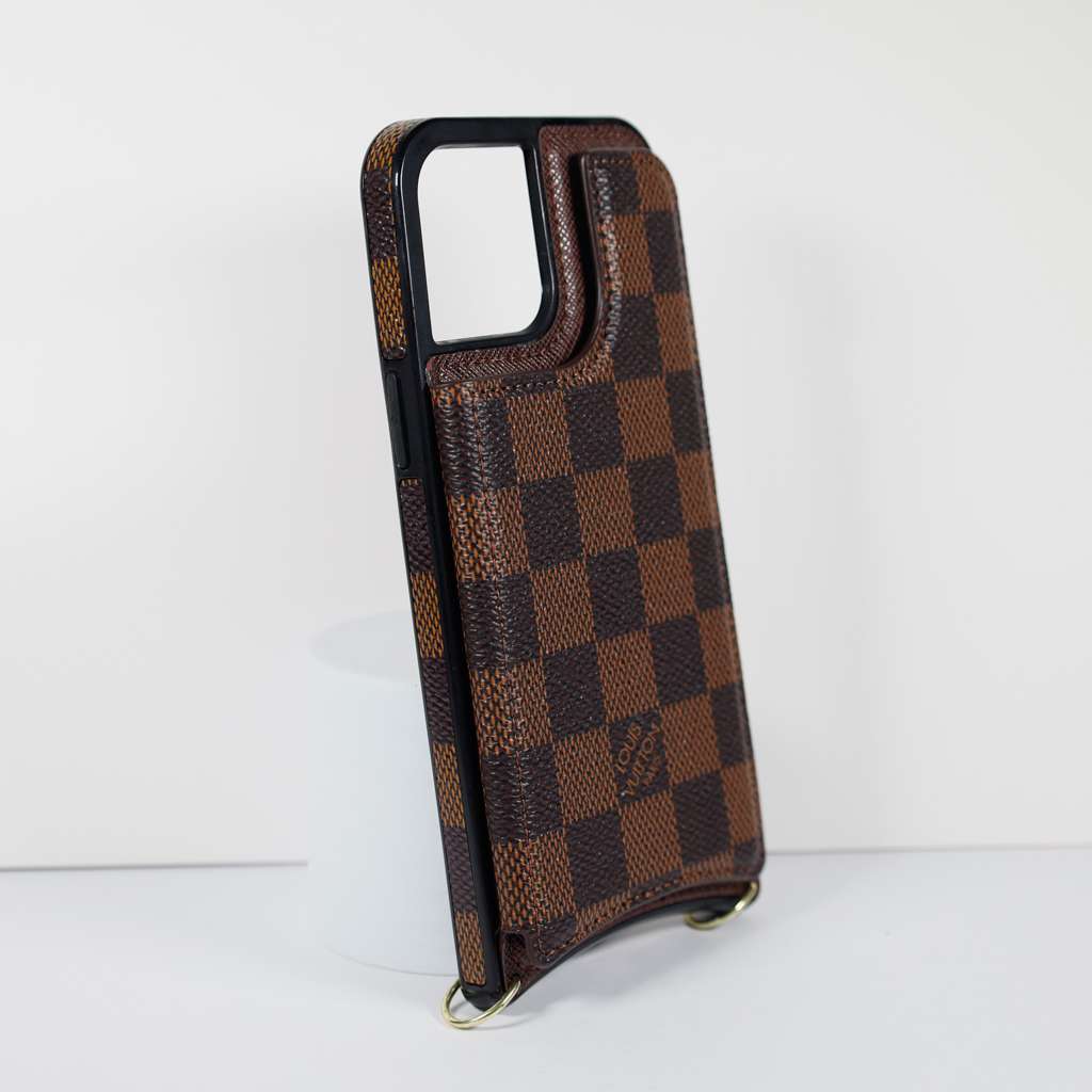 Crossbody Phone Case Designer Checkered Leather For I Pro Max for 12pro-max