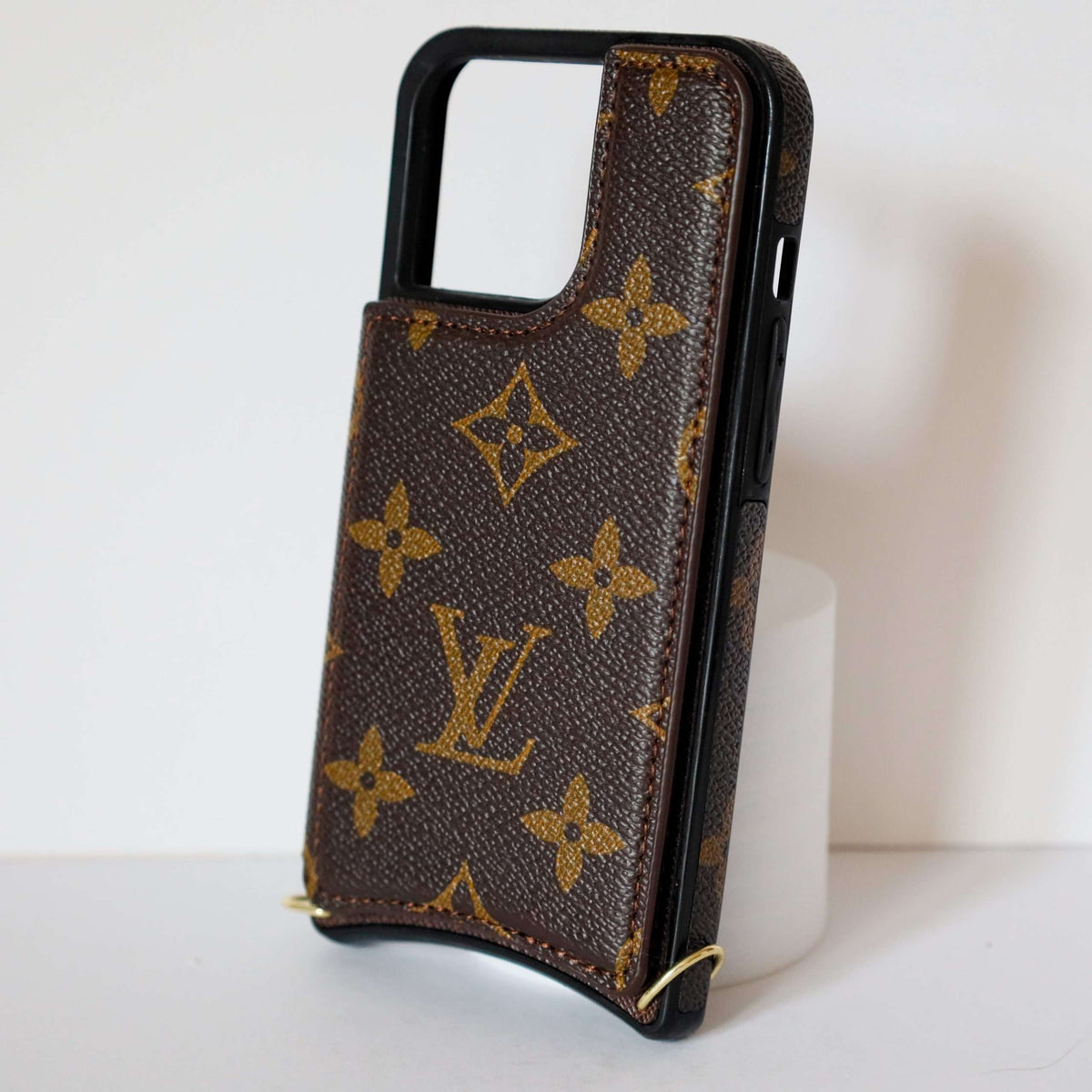 LV iPhone 13 Pro Max Case Monogram Leather For 11 12 13 14 Pro Max Series for 11-pro