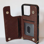 LV iPhone 13 Pro Max Case Monogram Leather For 11 12 13 14 Pro Max Series